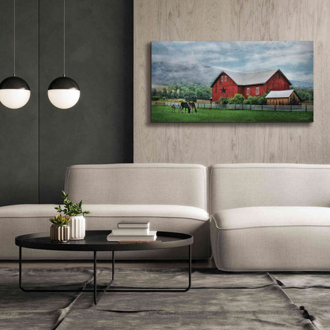 Image of 'Grazin' Time' by Lori Deiter, Canvas Wall Art,60 x 30