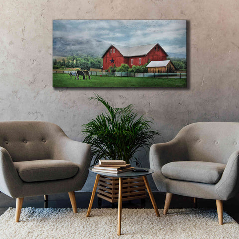 Image of 'Grazin' Time' by Lori Deiter, Canvas Wall Art,60 x 30