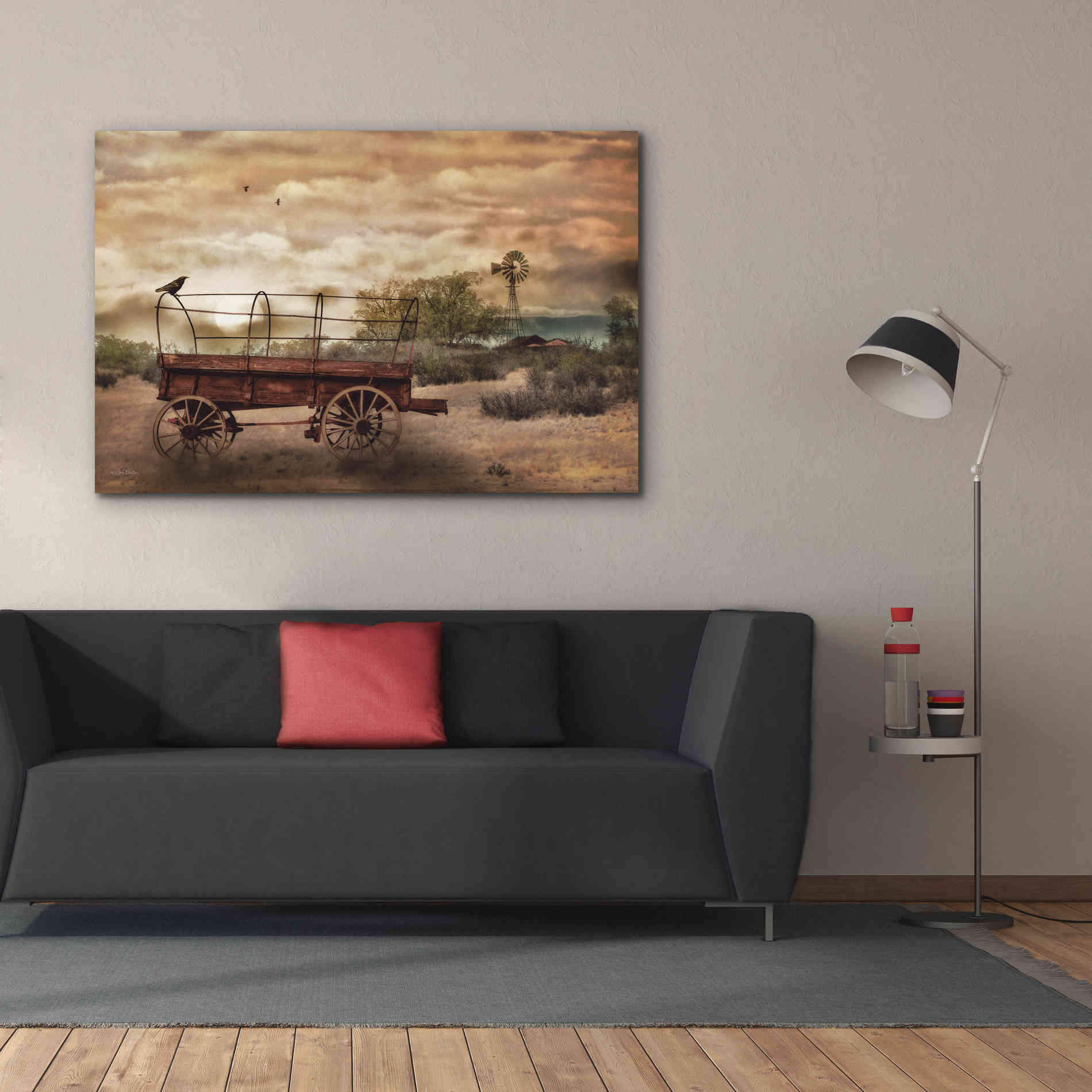 'Desert Wagon' by Lori Deiter, Canvas Wall Art,60 x 40