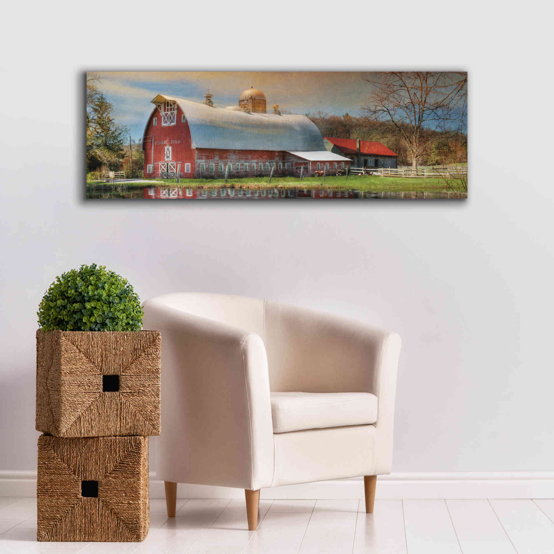 'Starr Farm' by Lori Deiter, Canvas Wall Art,60 x 20