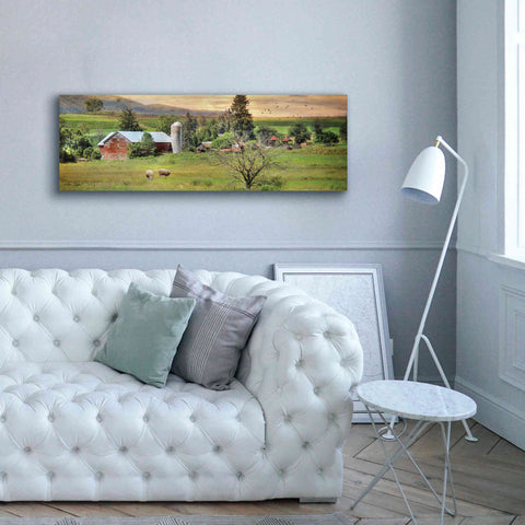 Image of 'Grazing Sheet' by Lori Deiter, Canvas Wall Art,60 x 20
