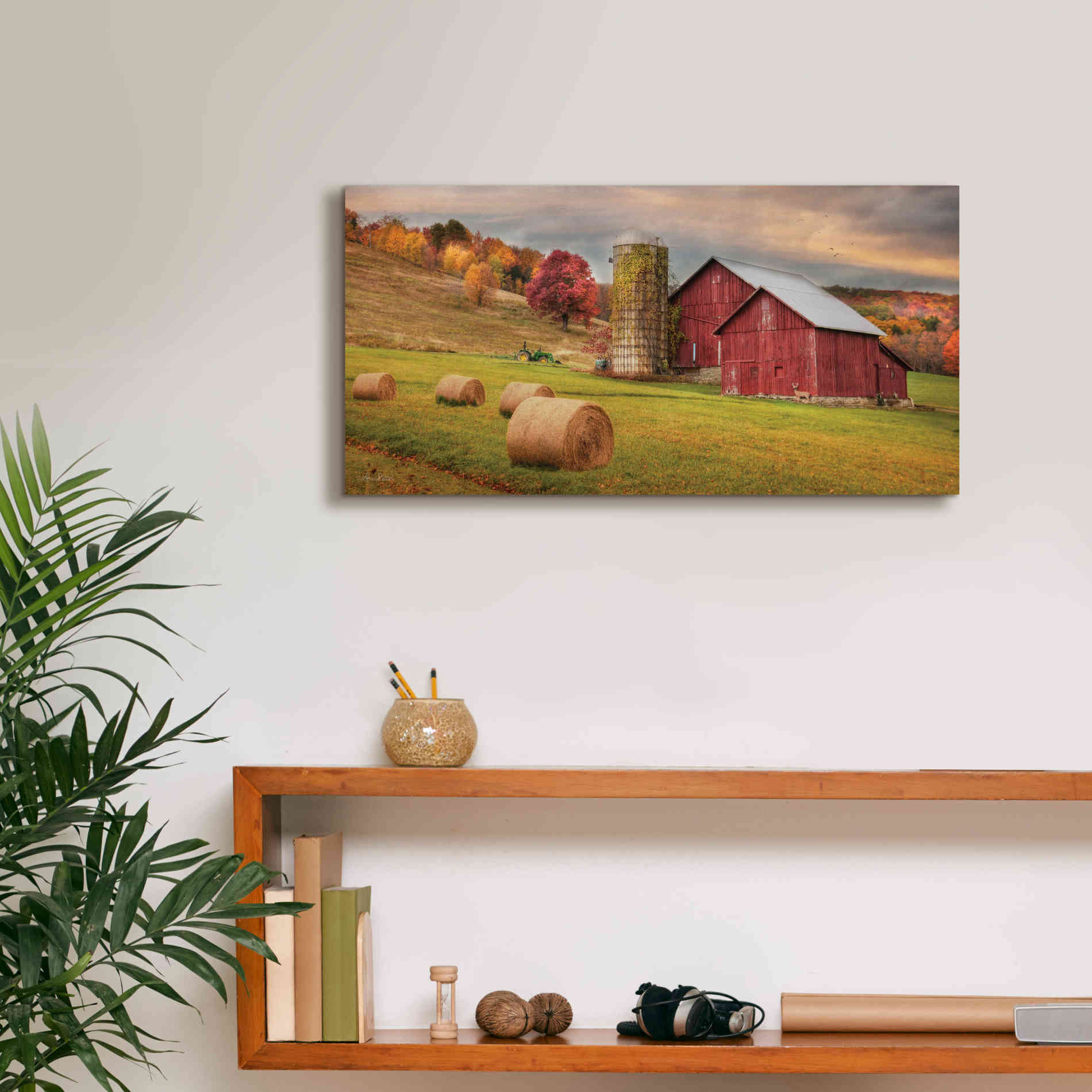 'Autumn Breeze' by Lori Deiter, Canvas Wall Art,24 x 12