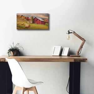 'Autumn Breeze' by Lori Deiter, Canvas Wall Art,24 x 12