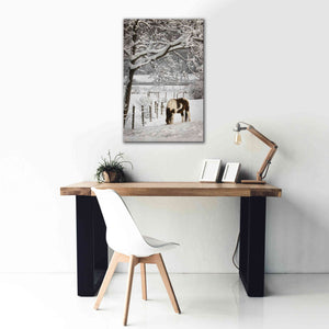 'Paint in the Snow' by Lori Deiter, Canvas Wall Art,26 x 40