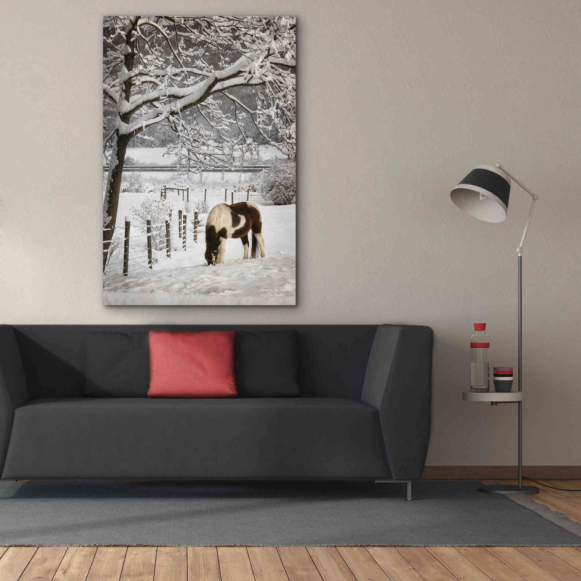 'Paint in the Snow' by Lori Deiter, Canvas Wall Art,40 x 60
