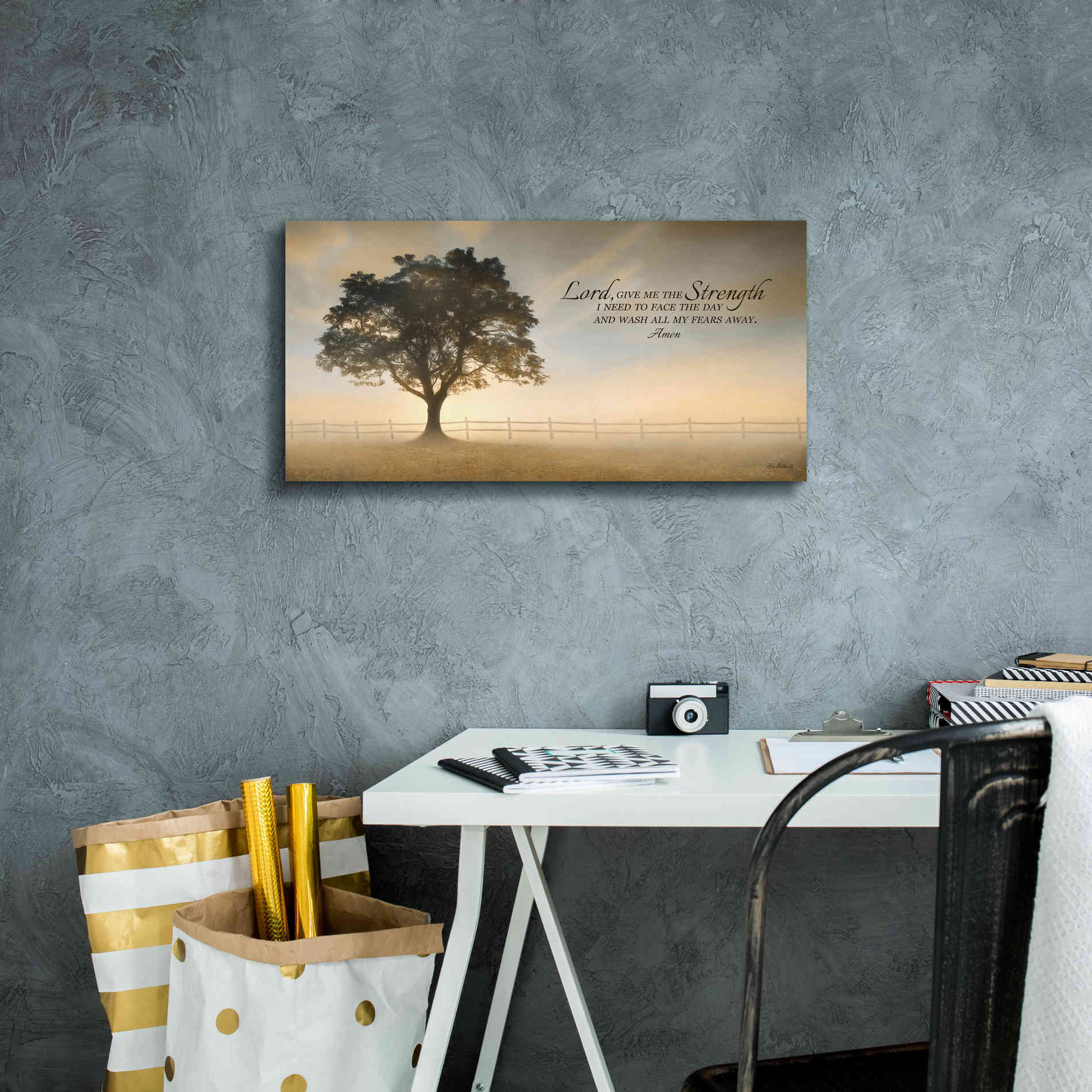 'Daily Prayer' by Lori Deiter, Canvas Wall Art,24 x 12