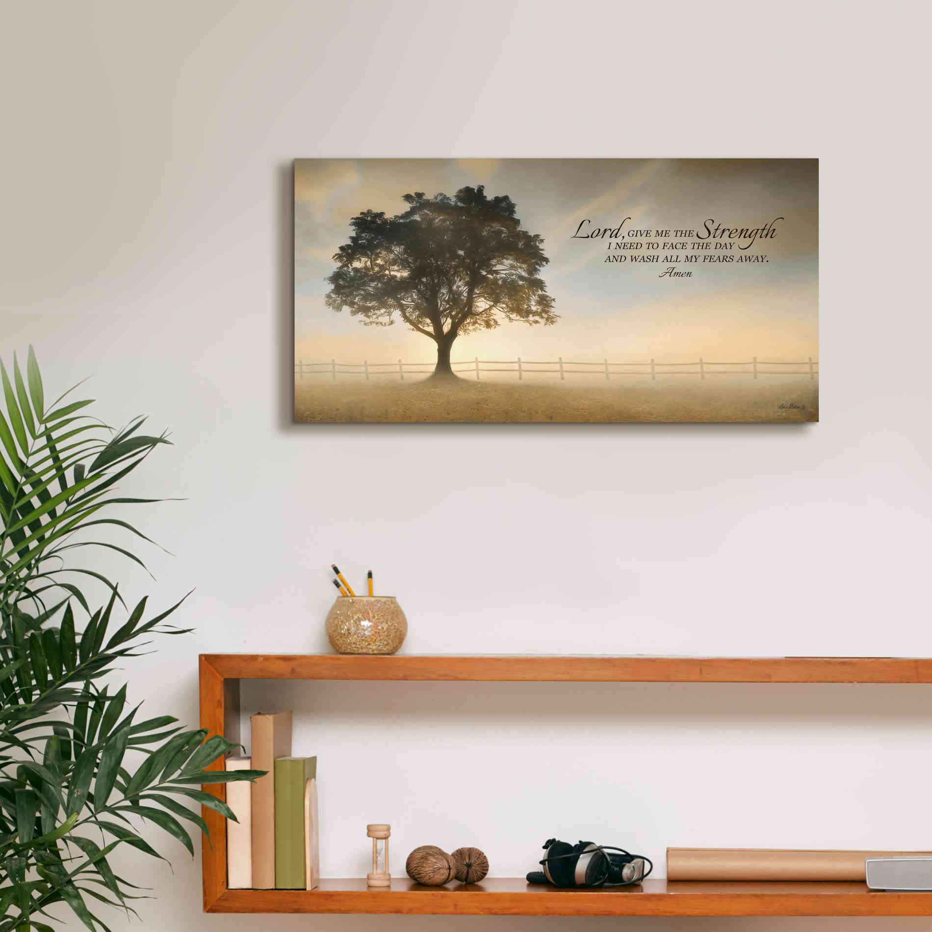 'Daily Prayer' by Lori Deiter, Canvas Wall Art,24 x 12