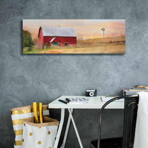 Image of 'Horse Farm' by Lori Deiter, Canvas Wall Art,36 x 12
