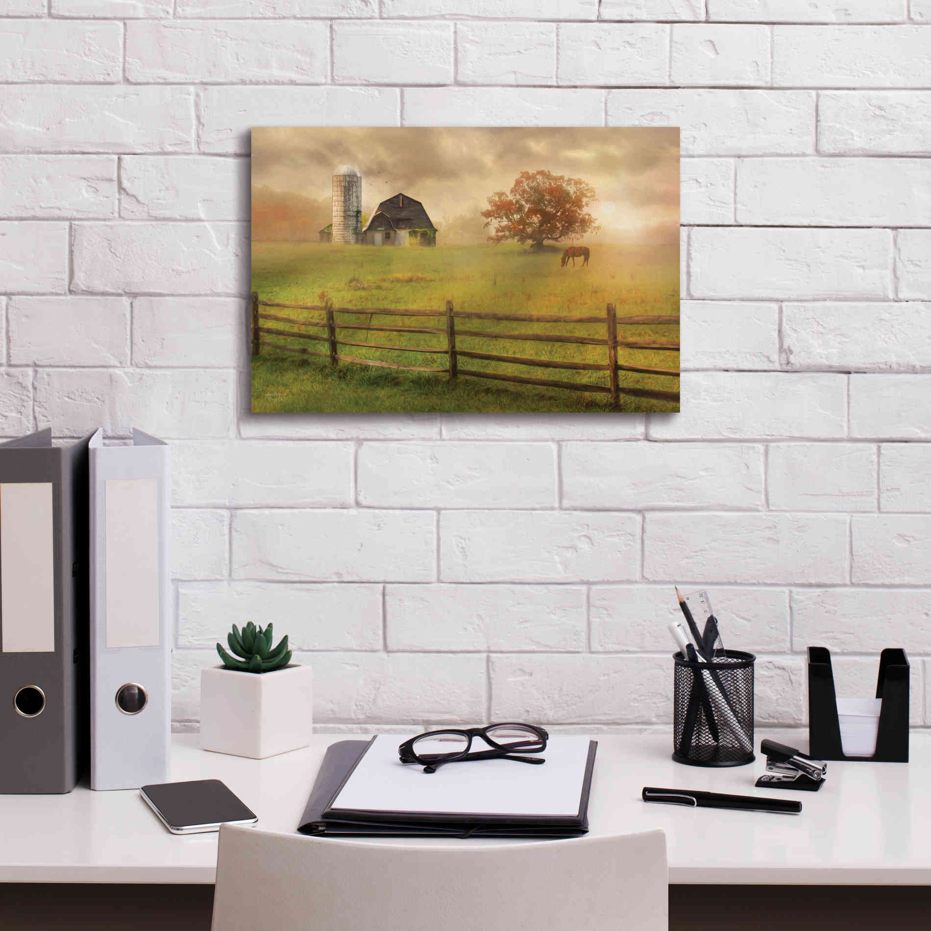 'Graze On' by Lori Deiter, Canvas Wall Art,18 x 12