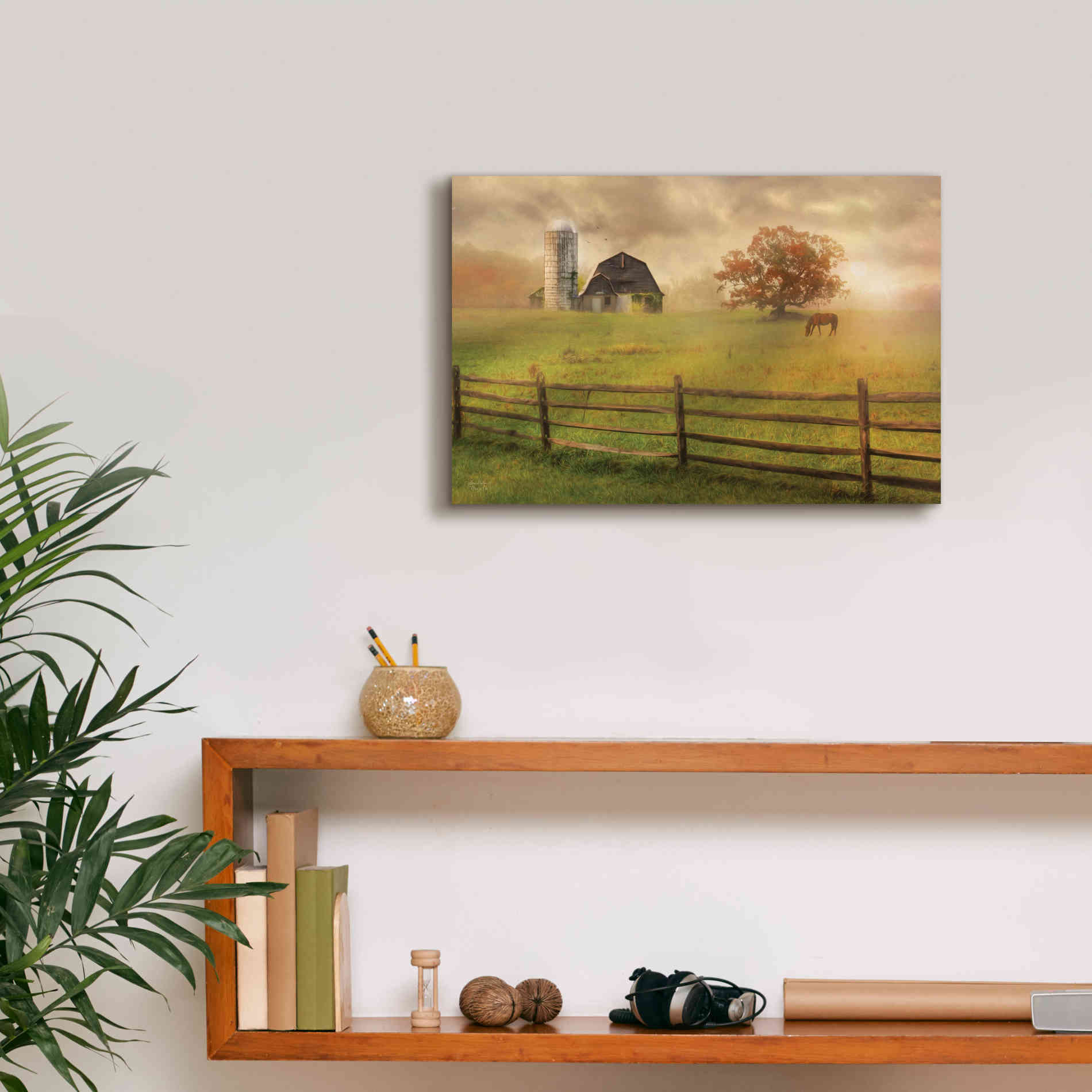 'Graze On' by Lori Deiter, Canvas Wall Art,18 x 12