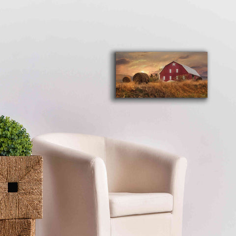 Image of 'Bedford County Sunset' by Lori Deiter, Canvas Wall Art,24 x 12