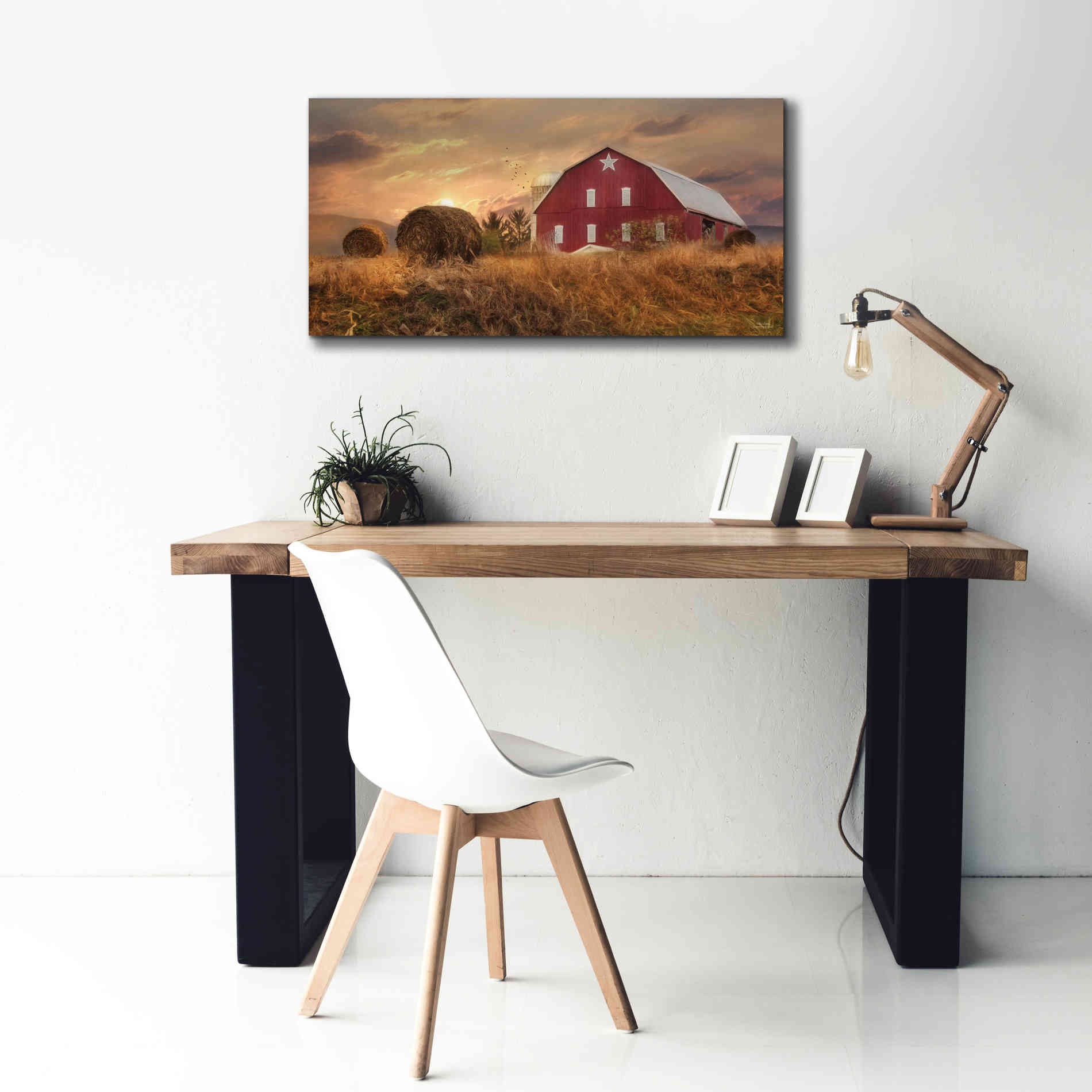 'Bedford County Sunset' by Lori Deiter, Canvas Wall Art,40 x 20