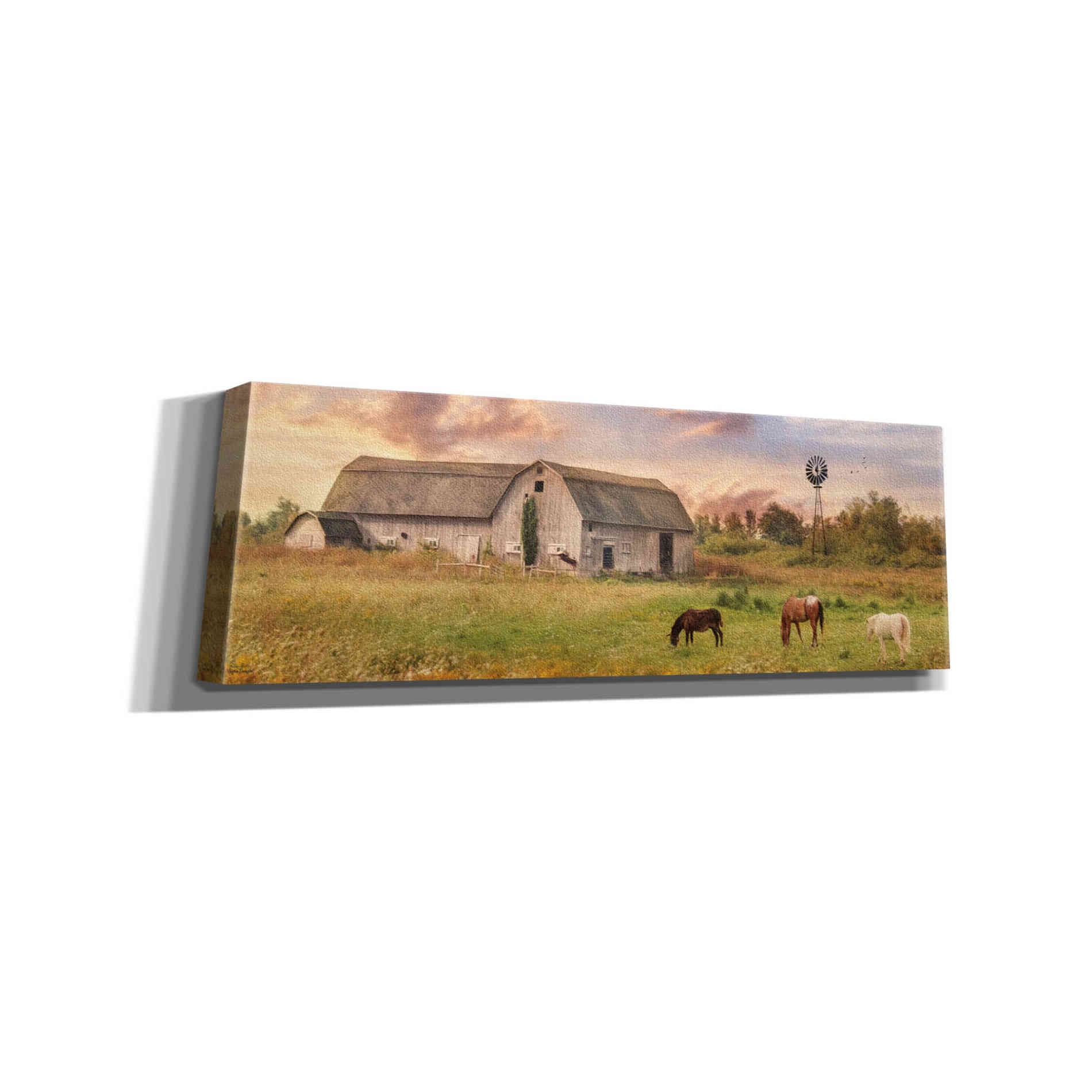 'Clayton Barnyard' by Lori Deiter, Canvas Wall Art