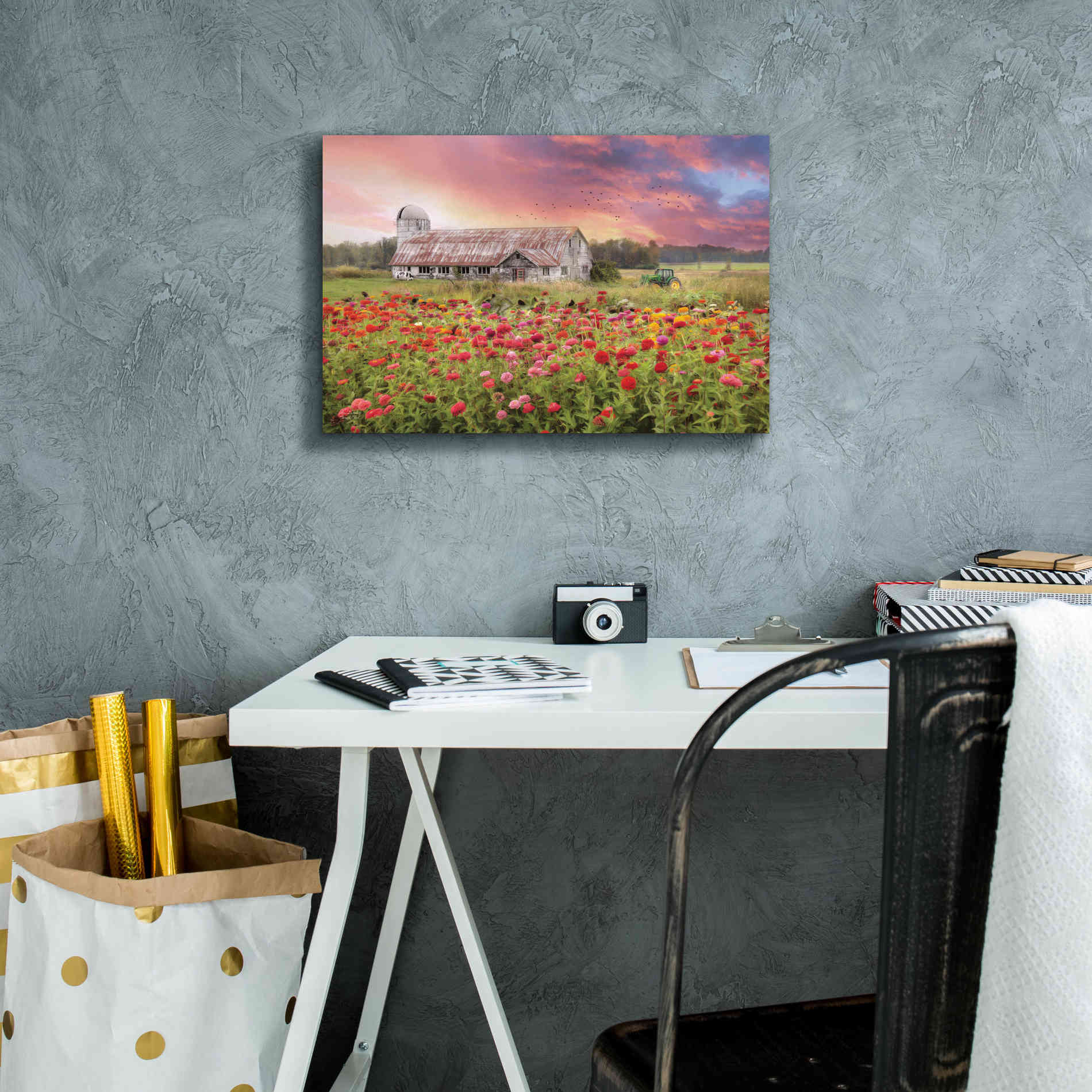 'Vermont Colors' by Lori Deiter, Canvas Wall Art,18 x 12