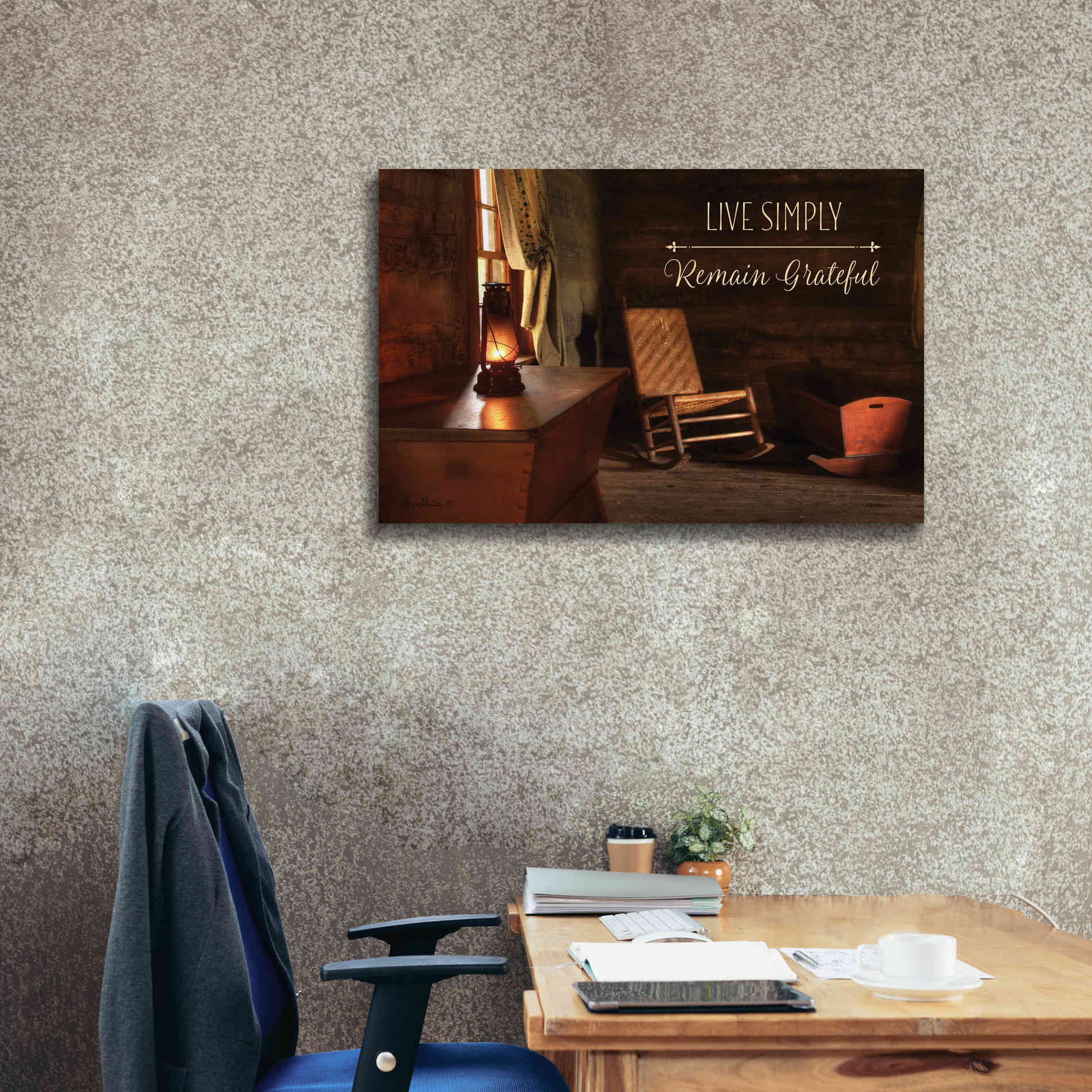 'Live Simply' by Lori Deiter, Canvas Wall Art,40 x 26