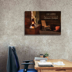 'Live Simply' by Lori Deiter, Canvas Wall Art,40 x 26