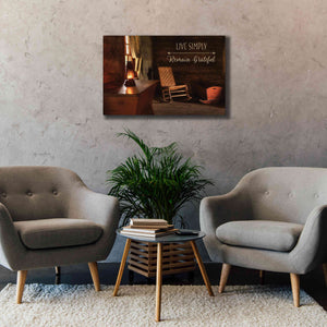 'Live Simply' by Lori Deiter, Canvas Wall Art,40 x 26
