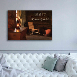 'Live Simply' by Lori Deiter, Canvas Wall Art,60 x 40