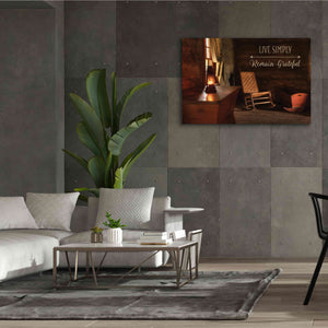 'Live Simply' by Lori Deiter, Canvas Wall Art,60 x 40