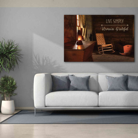 Image of 'Live Simply' by Lori Deiter, Canvas Wall Art,60 x 40