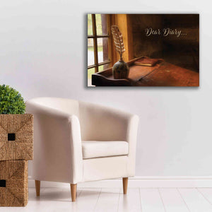 'Dear Diary' by Lori Deiter, Canvas Wall Art,40 x 26