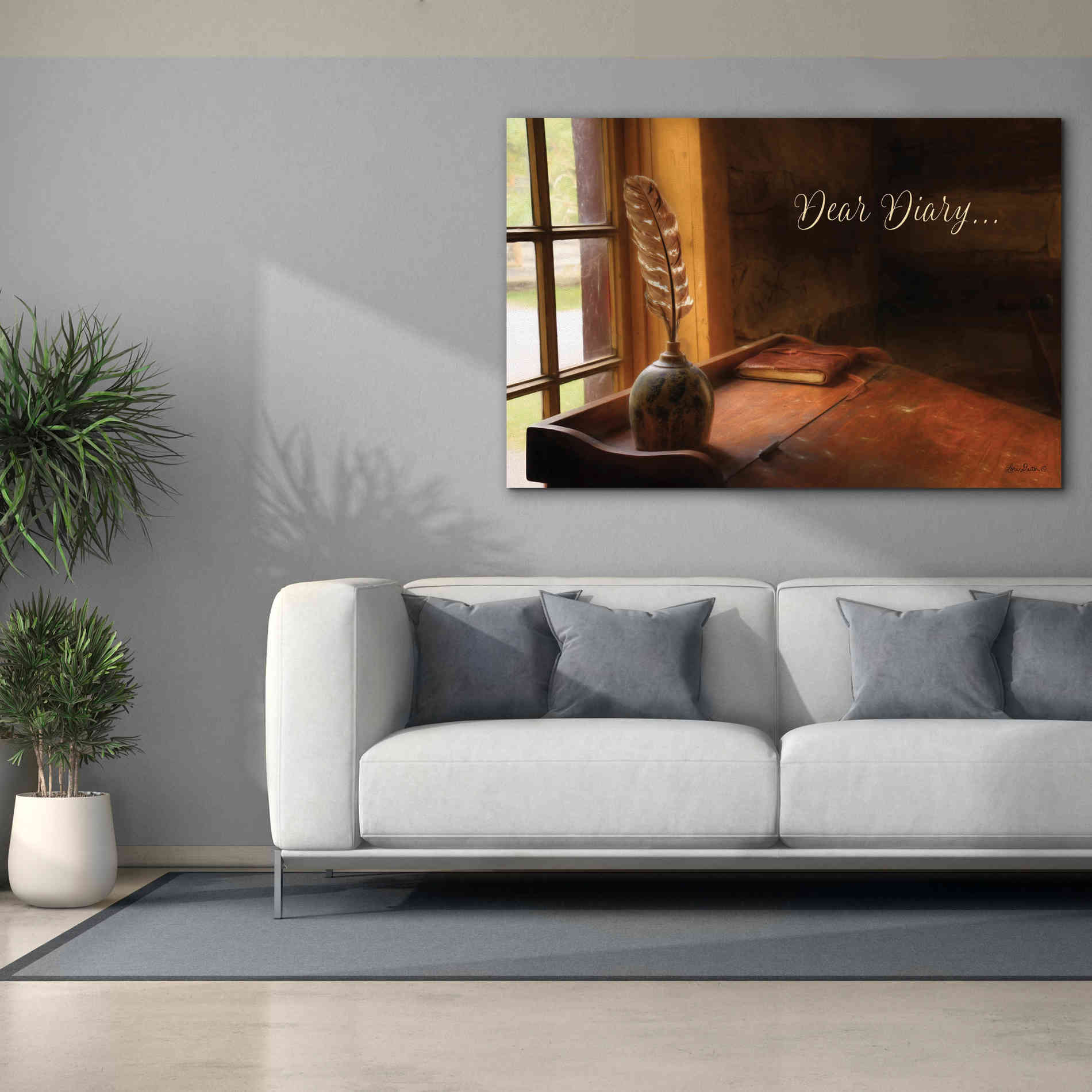 'Dear Diary' by Lori Deiter, Canvas Wall Art,60 x 40