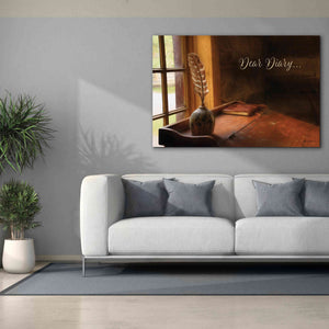 'Dear Diary' by Lori Deiter, Canvas Wall Art,60 x 40