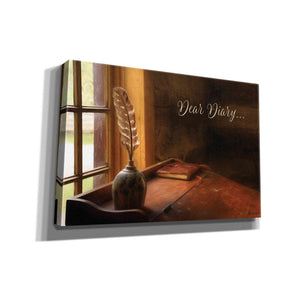 'Dear Diary' by Lori Deiter, Canvas Wall Art