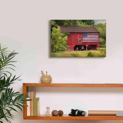 Image of 'Patriotic Farmer' by Lori Deiter, Canvas Wall Art,18 x 12