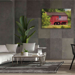 'Patriotic Farmer' by Lori Deiter, Canvas Wall Art,60 x 40