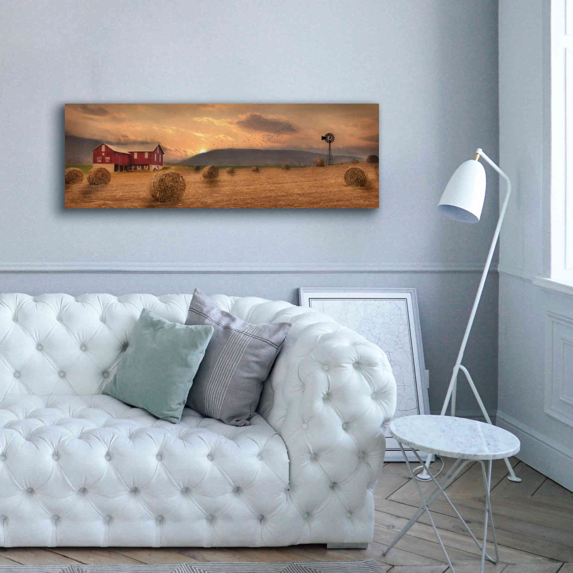 'Workin' the Farm' by Lori Deiter, Canvas Wall Art,60 x 20