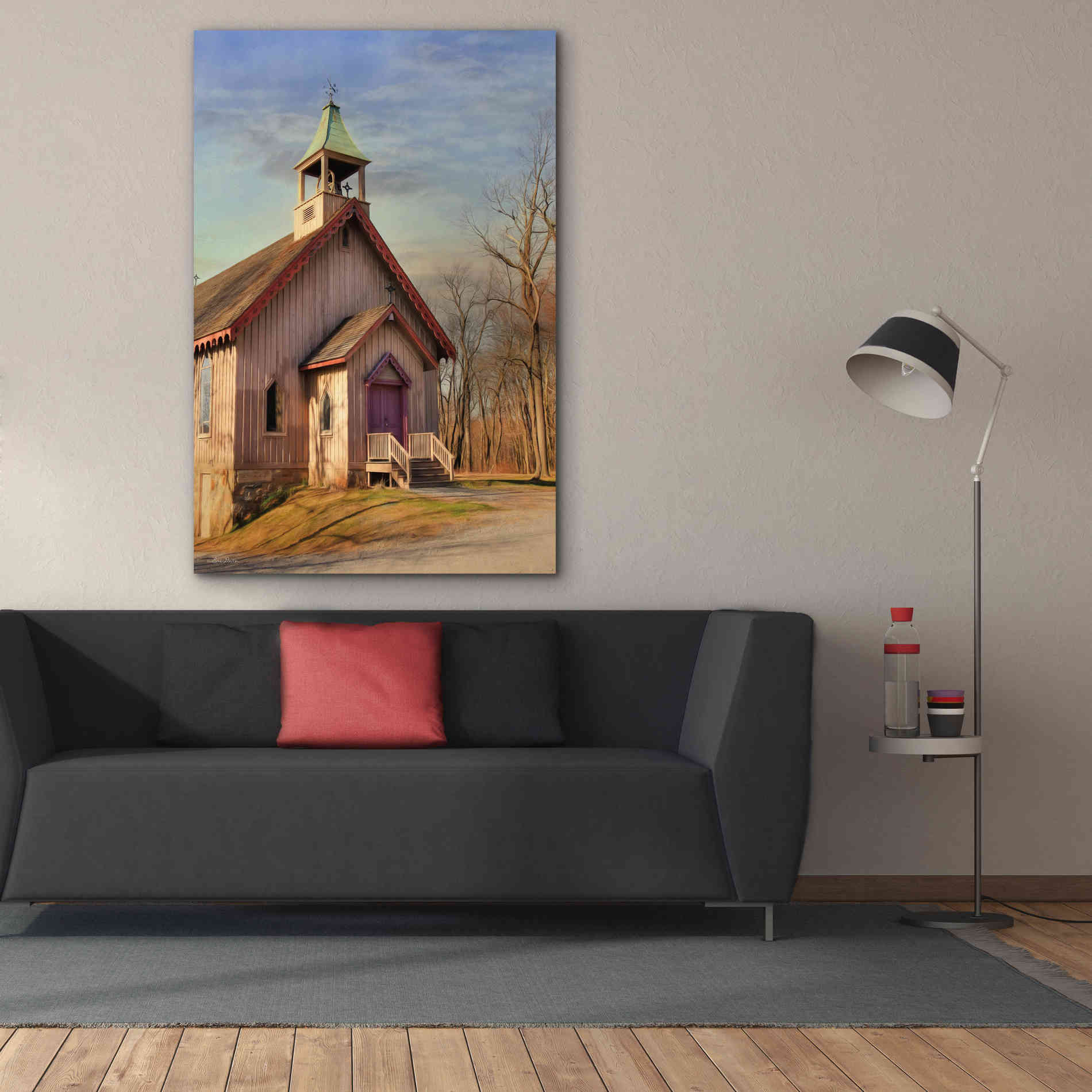 'Eckley St. James Church' by Lori Deiter, Canvas Wall Art,40 x 60