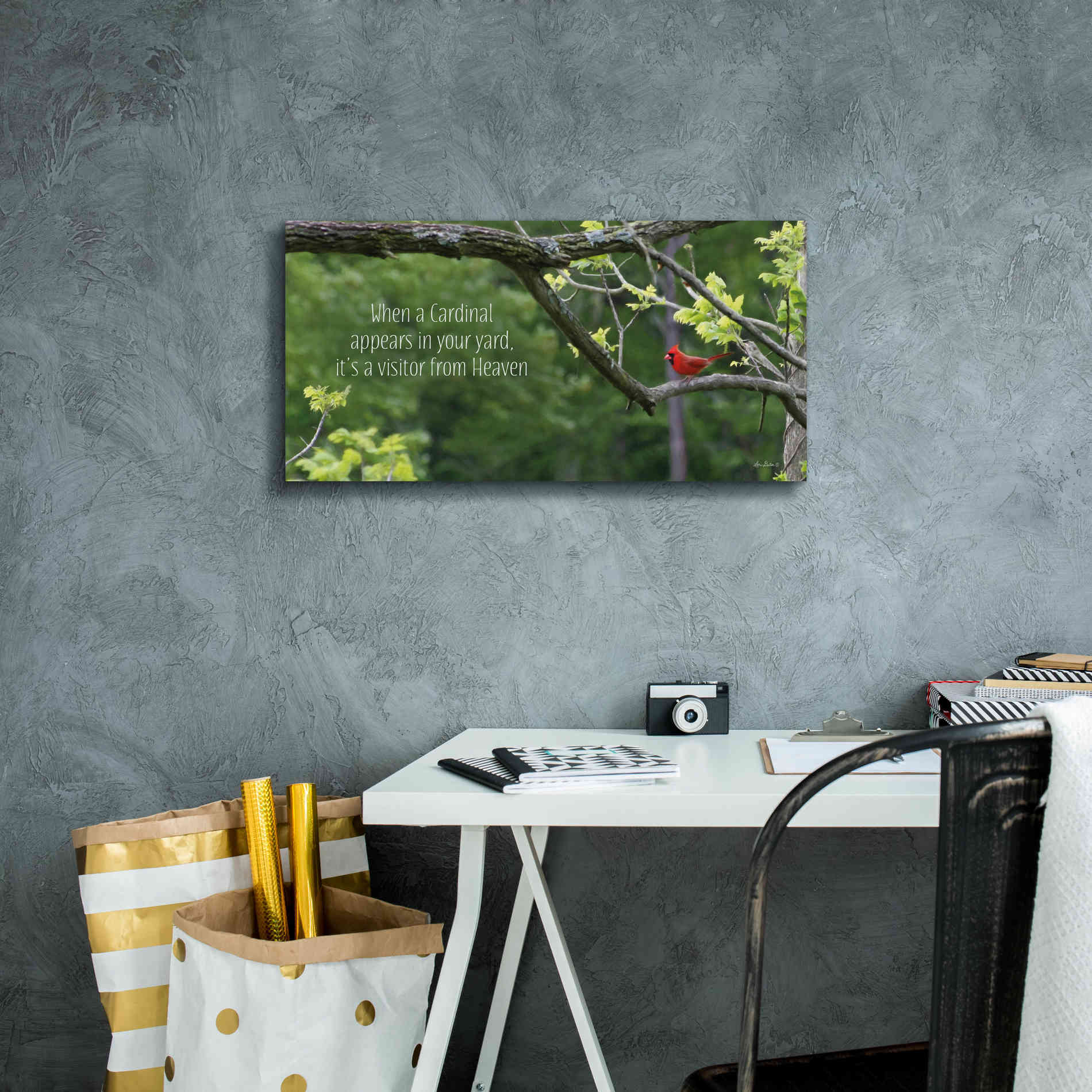 'Visitor from Heaven' by Lori Deiter, Canvas Wall Art,24 x 12
