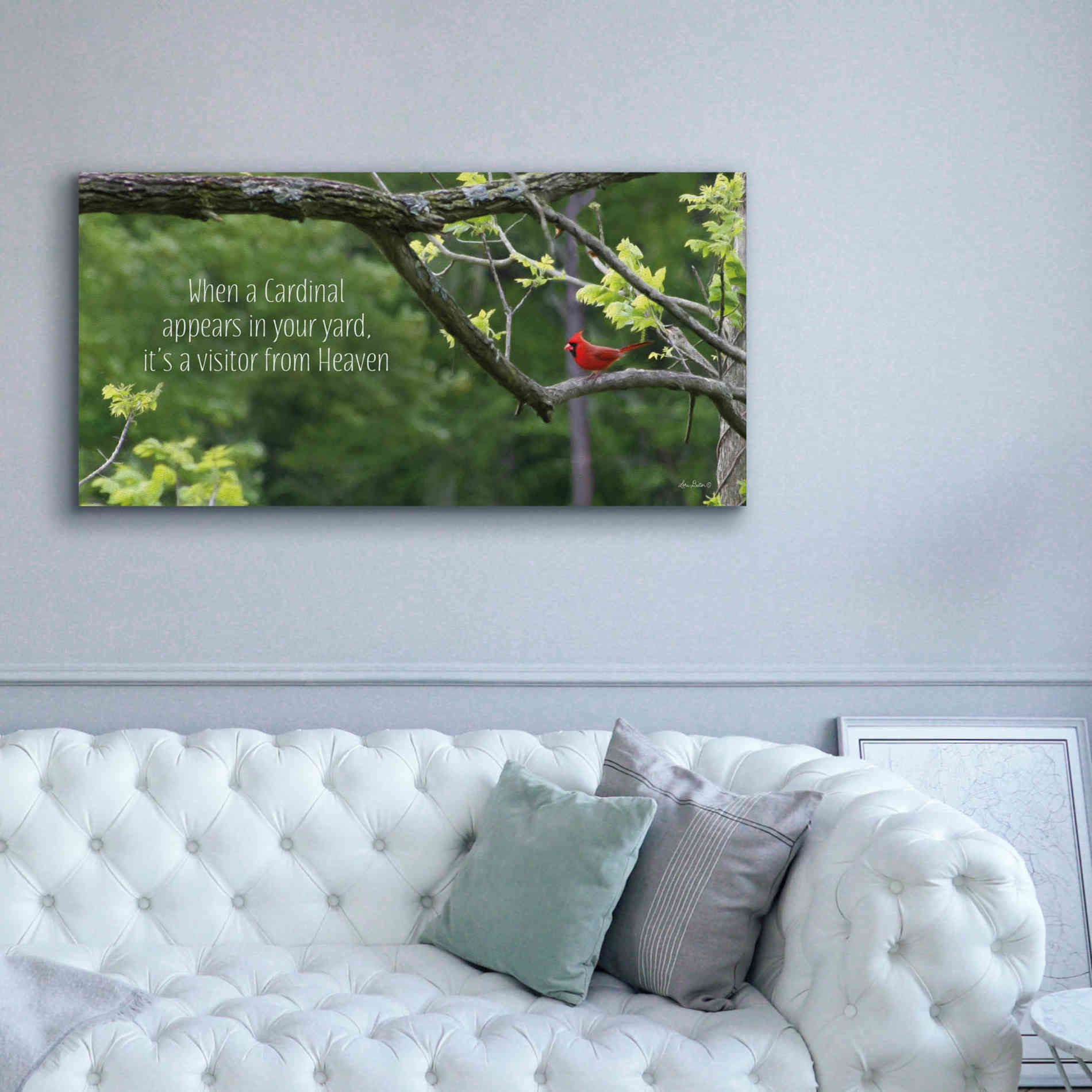 'Visitor from Heaven' by Lori Deiter, Canvas Wall Art,60 x 30
