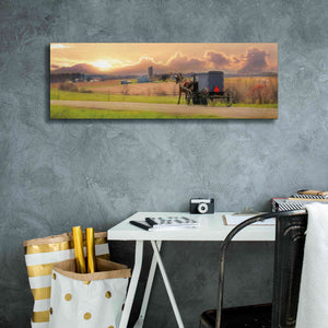 'Evening Cruise' by Lori Deiter, Canvas Wall Art,36 x 12