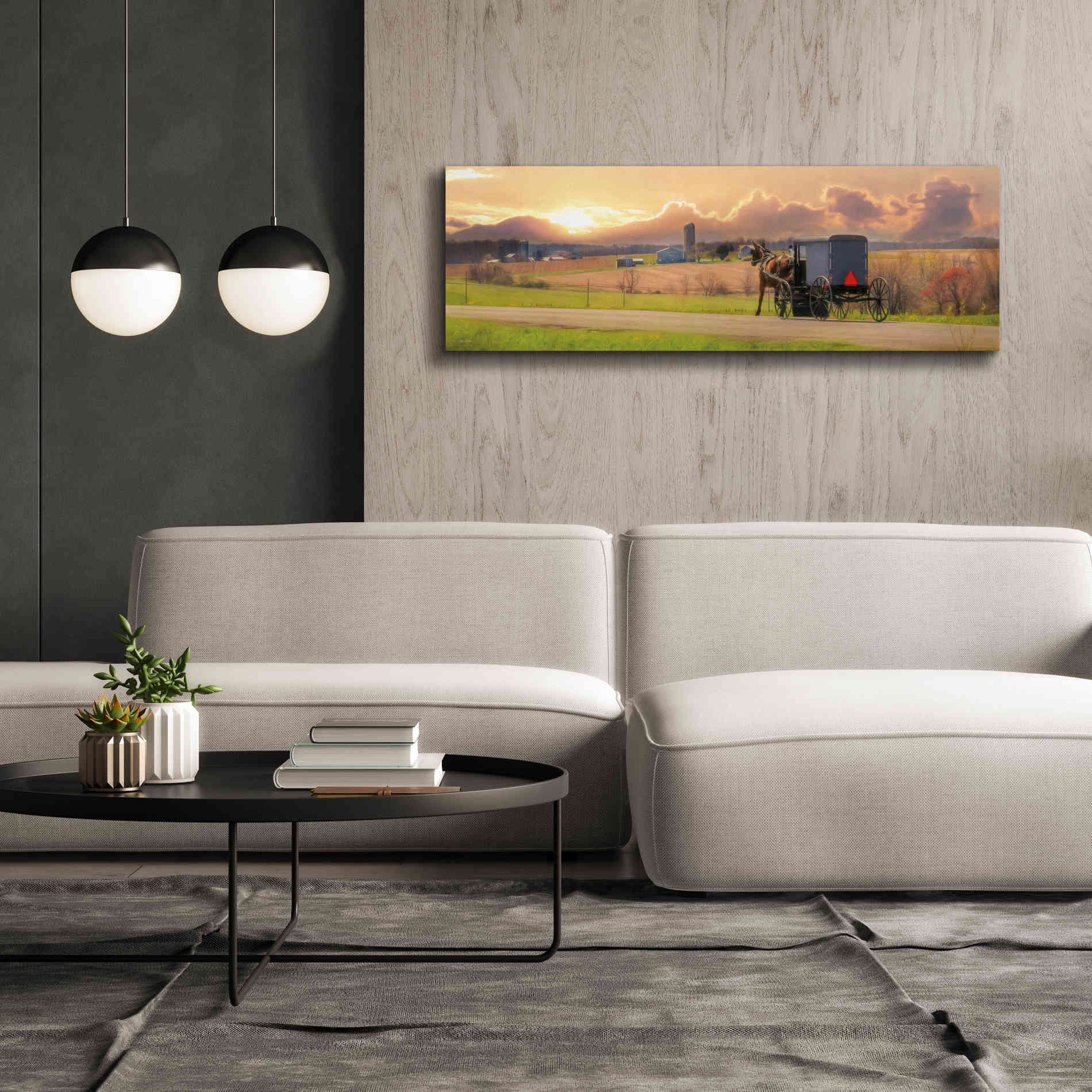 'Evening Cruise' by Lori Deiter, Canvas Wall Art,60 x 20