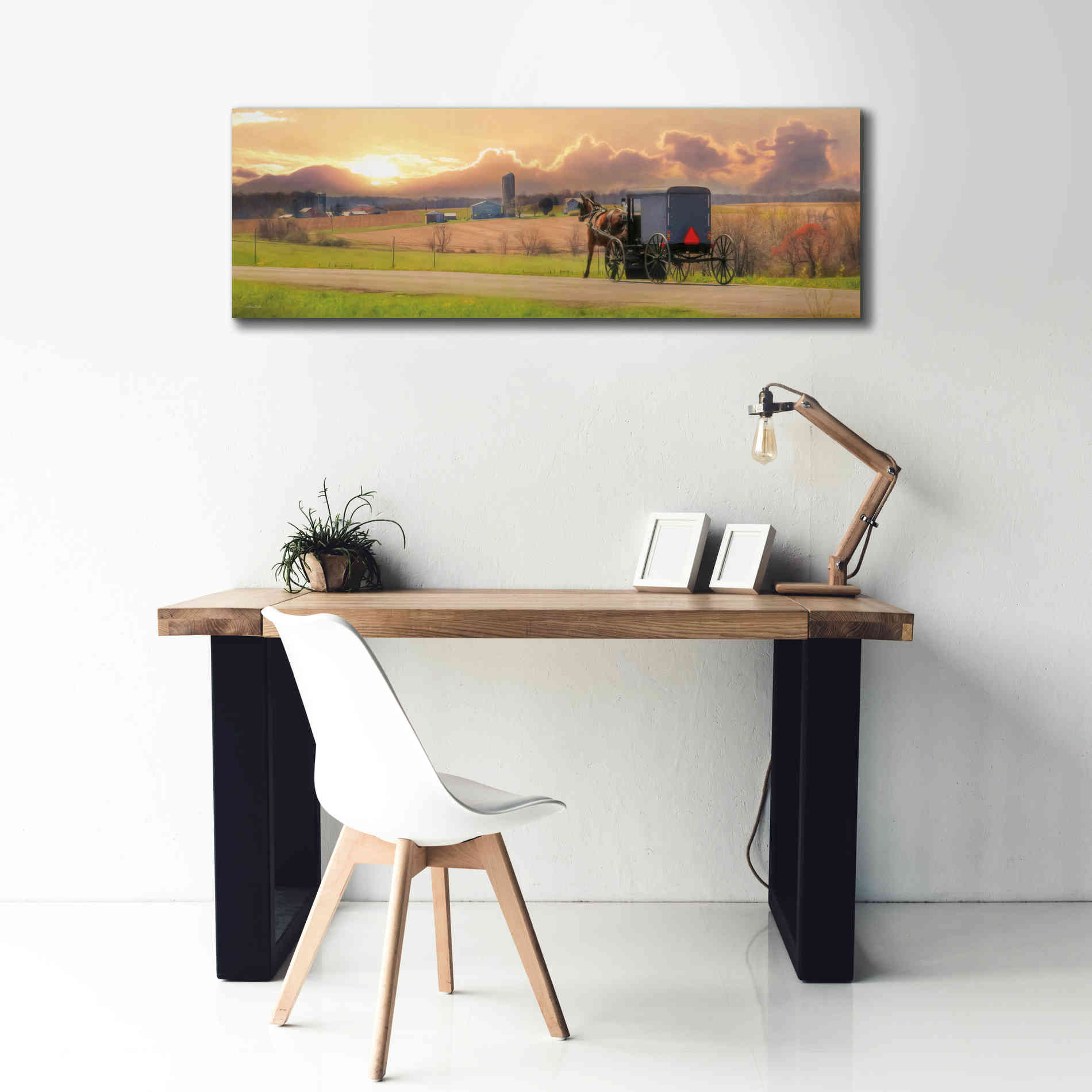 'Evening Cruise' by Lori Deiter, Canvas Wall Art,60 x 20