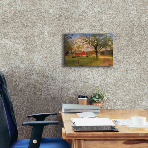 Image of 'Country Sunrise' by Lori Deiter, Canvas Wall Art,18 x 12
