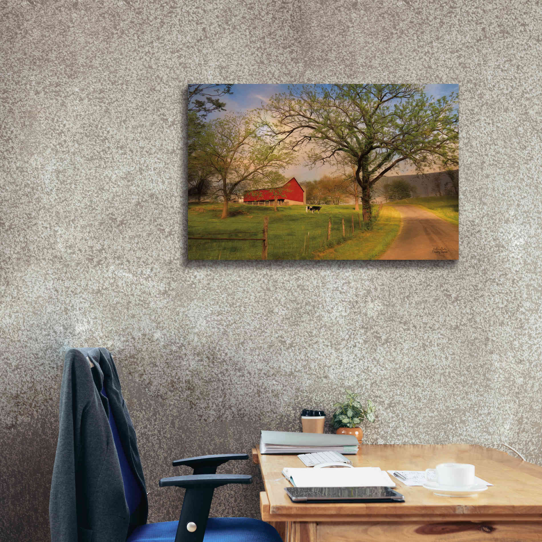'Country Sunrise' by Lori Deiter, Canvas Wall Art,40 x 26