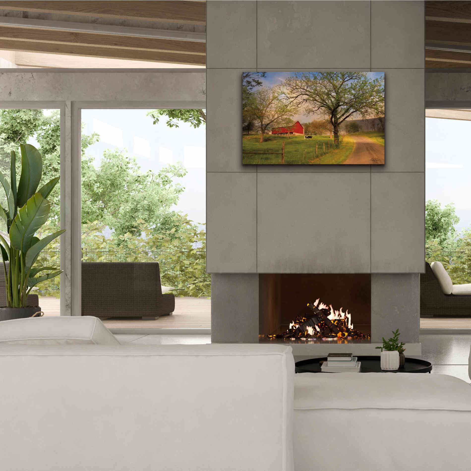 'Country Sunrise' by Lori Deiter, Canvas Wall Art,40 x 26