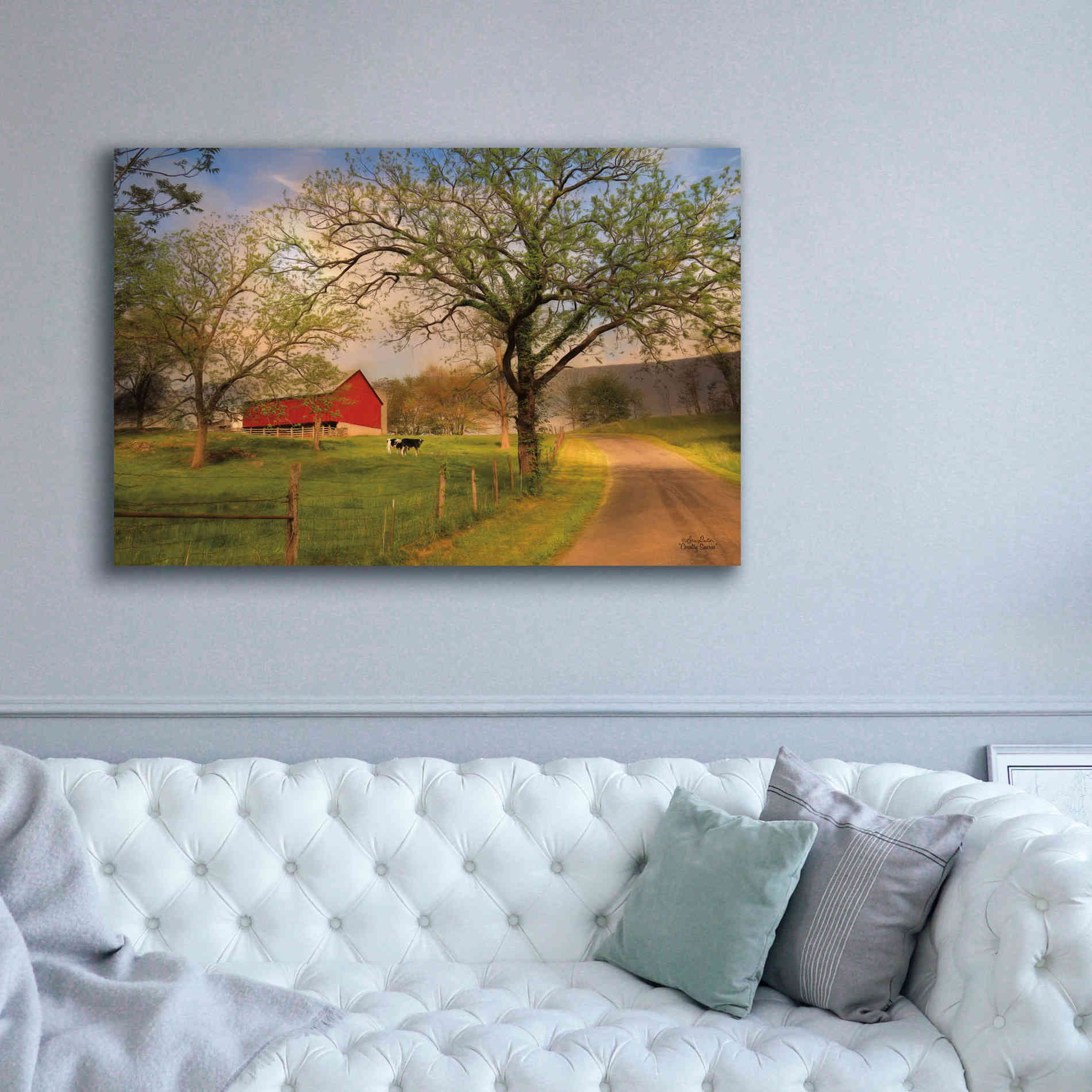 'Country Sunrise' by Lori Deiter, Canvas Wall Art,60 x 40