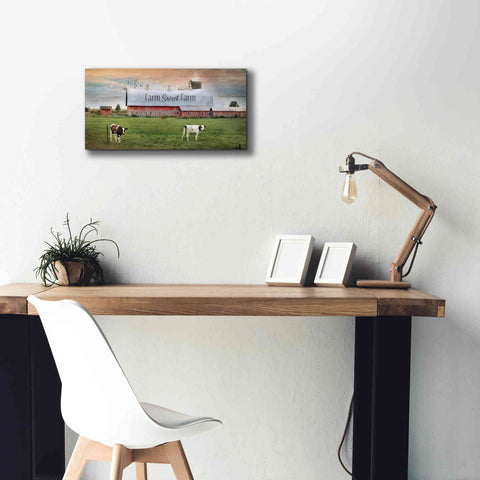 Image of 'Farm Sweet Farm' by Lori Deiter, Canvas Wall Art,24 x 12