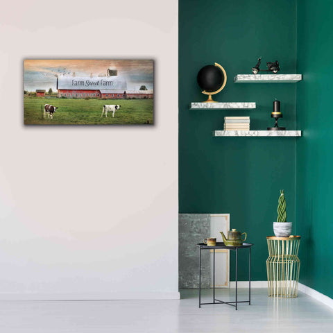 Image of 'Farm Sweet Farm' by Lori Deiter, Canvas Wall Art,40 x 20