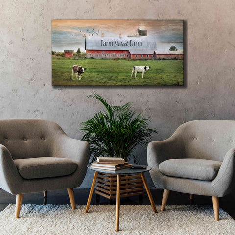 Image of 'Farm Sweet Farm' by Lori Deiter, Canvas Wall Art,60 x 30
