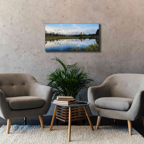 Image of 'Grand Teton Sunrise' by Lori Deiter, Canvas Wall Art,40 x 20