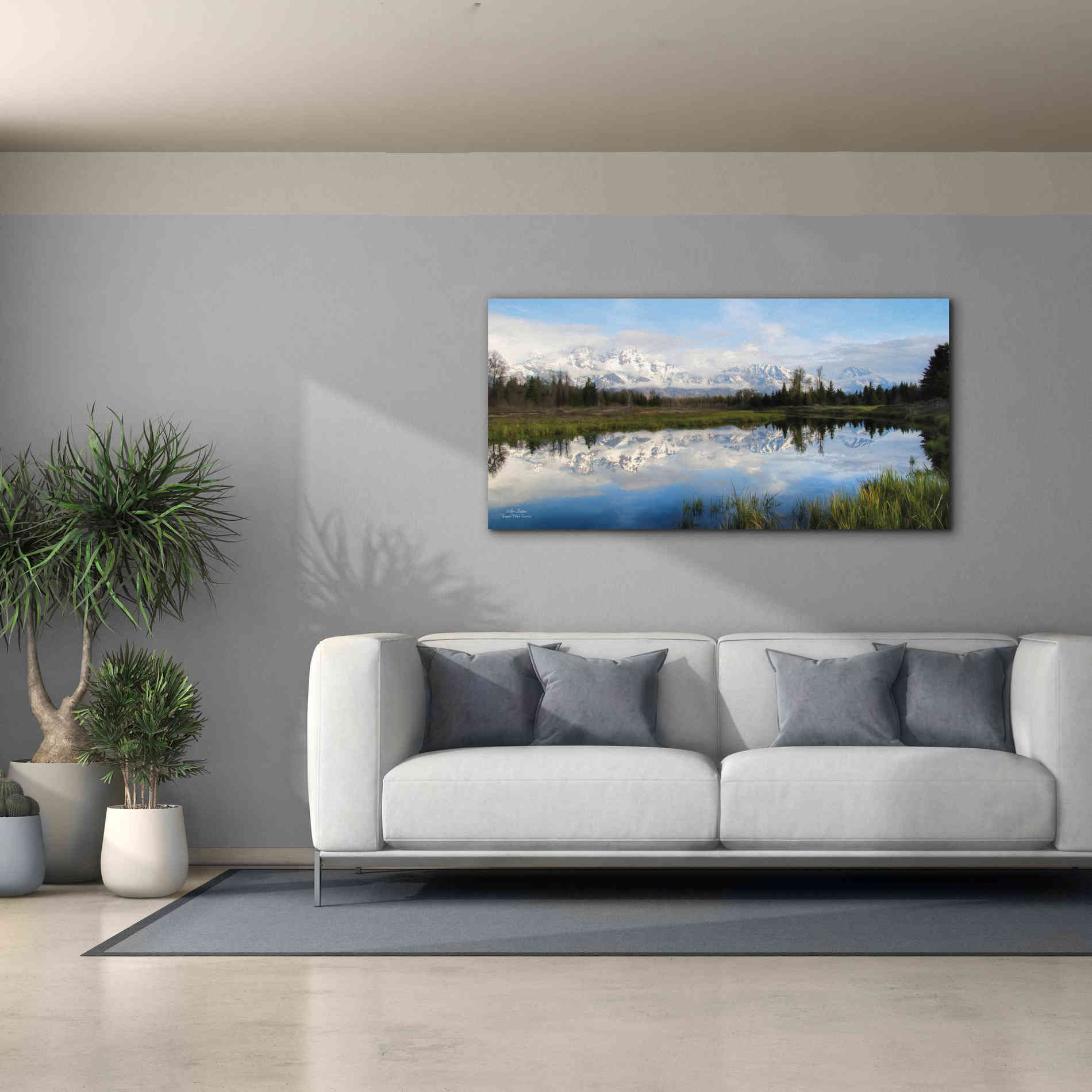 'Grand Teton Sunrise' by Lori Deiter, Canvas Wall Art,60 x 30