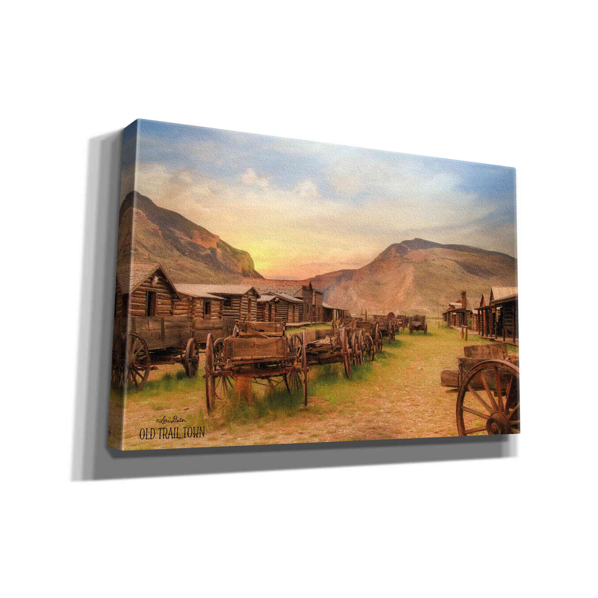 'Old Trail Town' by Lori Deiter, Canvas Wall Art