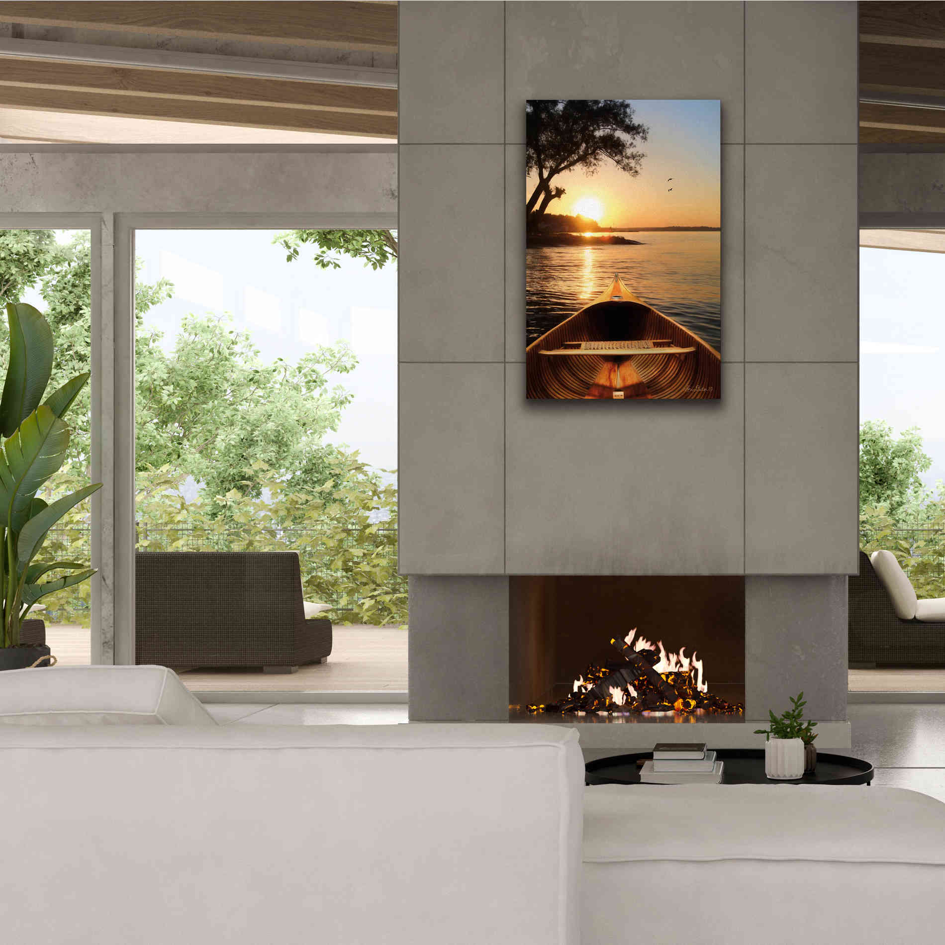 'Sunset on the Lake I' by Lori Deiter, Canvas Wall Art,26 x 40