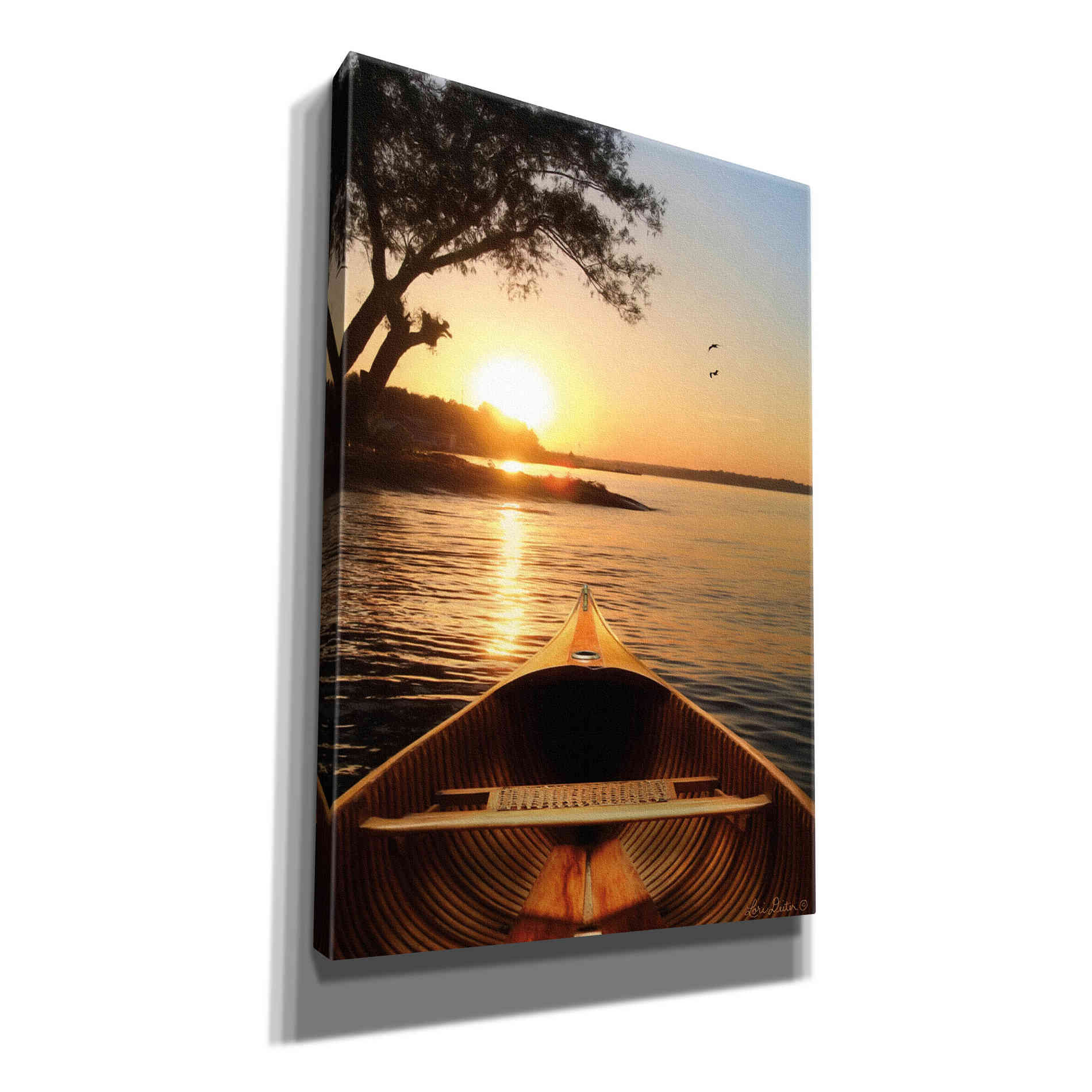 'Sunset on the Lake I' by Lori Deiter, Canvas Wall Art