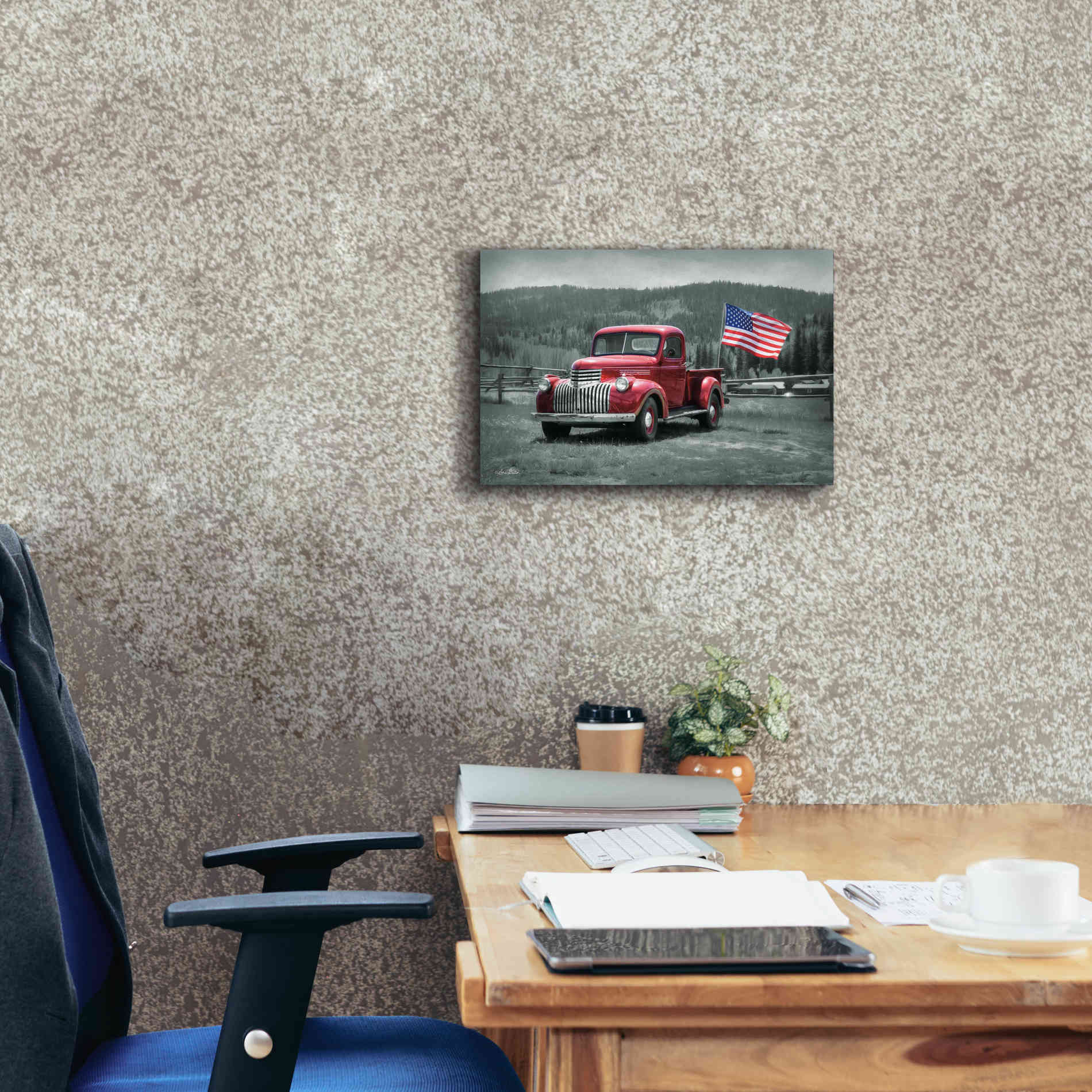 'American Made II' by Lori Deiter Canvas Wall Art,18 x 12